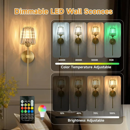 Nordic Crystal Wall Lamp