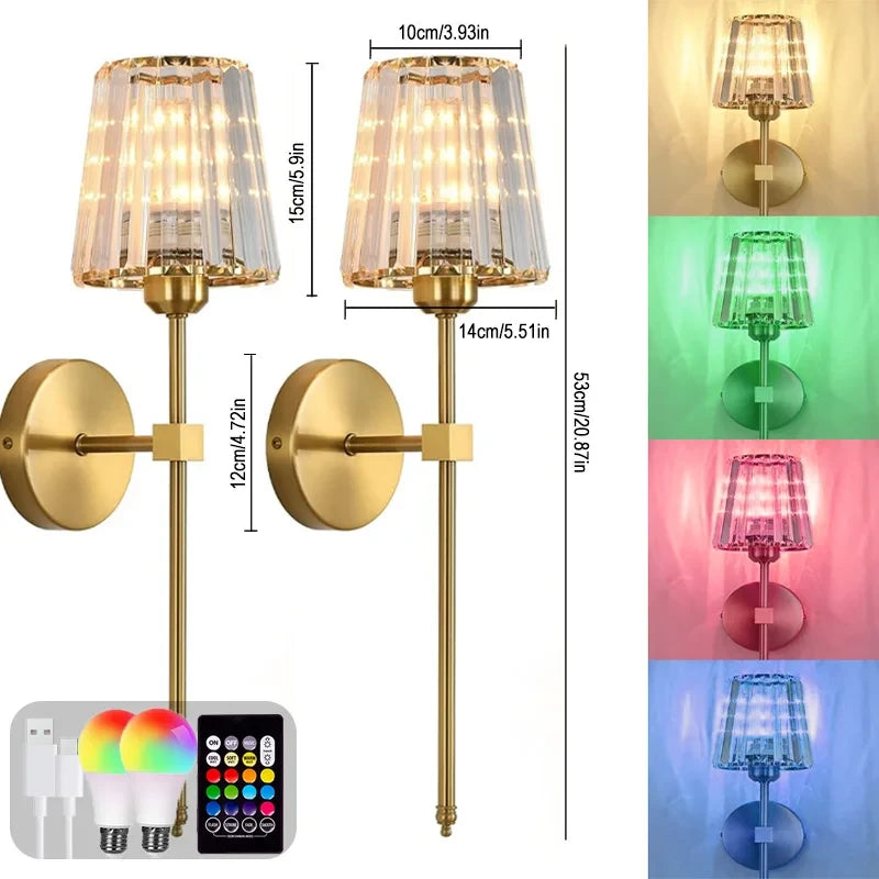 Nordic Crystal Wall Lamp